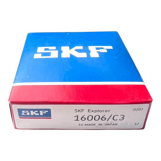 1x SKF 16006/C3 Rillenkugellager 30x55x9 mm 16006 C3 Kugellager