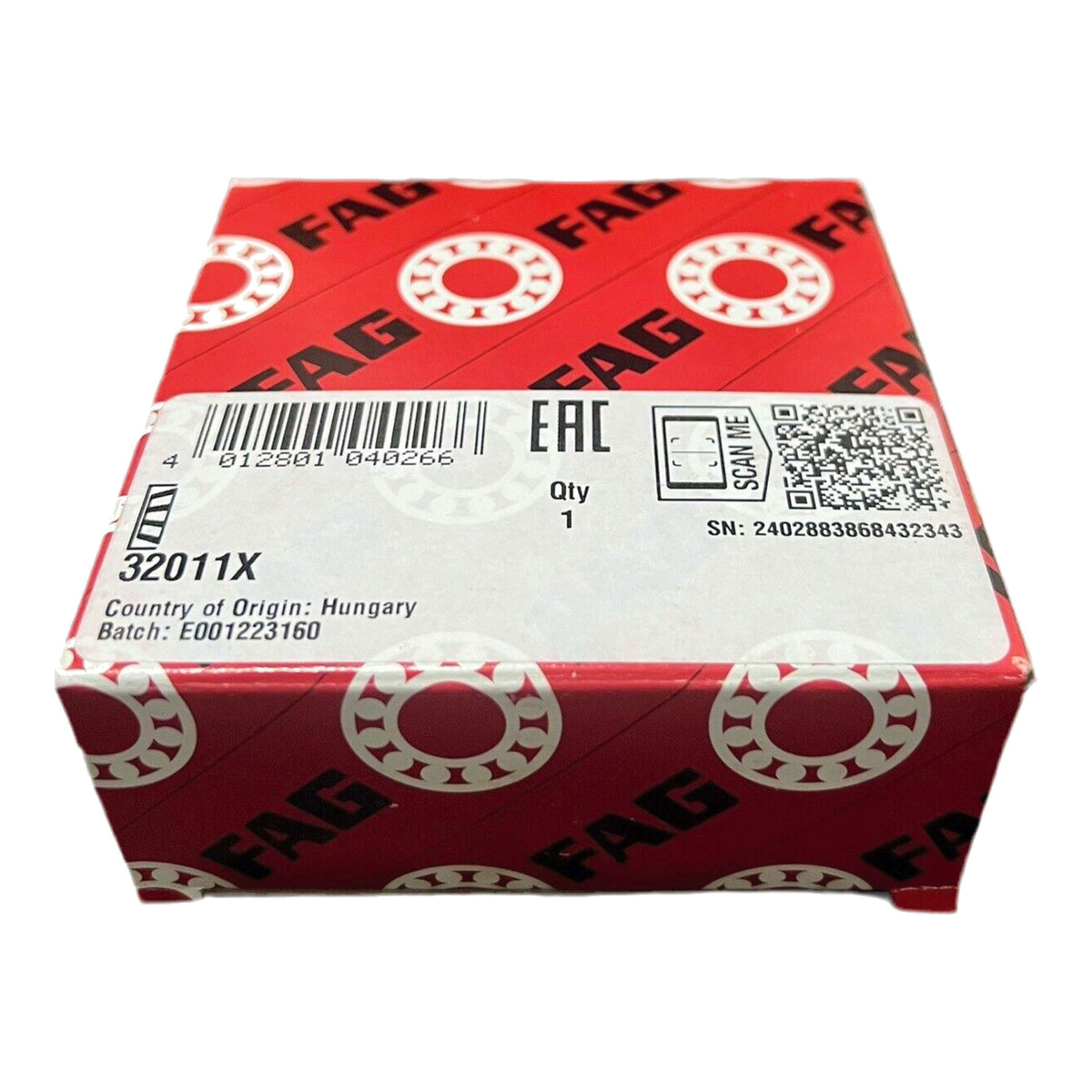 1x FAG 32011-X-XL tapered roller bearing 55x90x23 mm