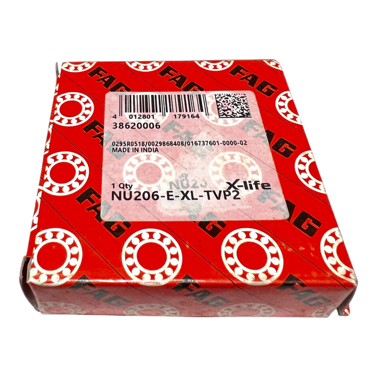 1x FAG NU206 E.TVP2 = NU 206 ECP cylindrical roller bearing 30x62x16 mm ball bearing