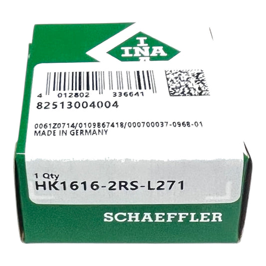 INA HK1616 2RS-L271 = HK-1616-LL Nadelhülse 16x22x16 mm Nadellager