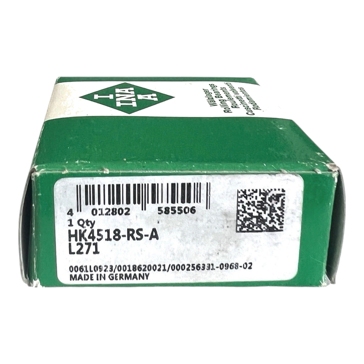 1x INA HK4518-RS-A-L271 Nadelhülsen 45x52x18 mm Kugellager