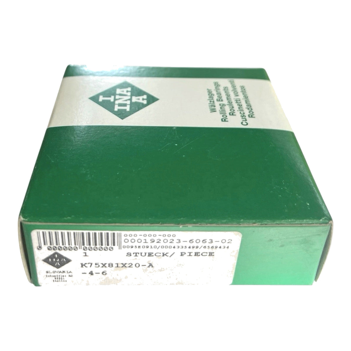 INA K75X81X20-A Nadelkranz 75x81x20 mm