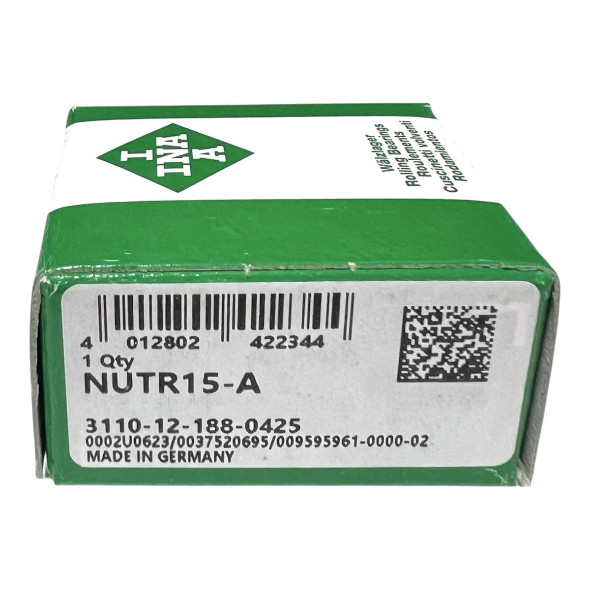 1x INA NUTR15-A Stützrolle 15x35x19 mm NUTR 15 A Kugellager