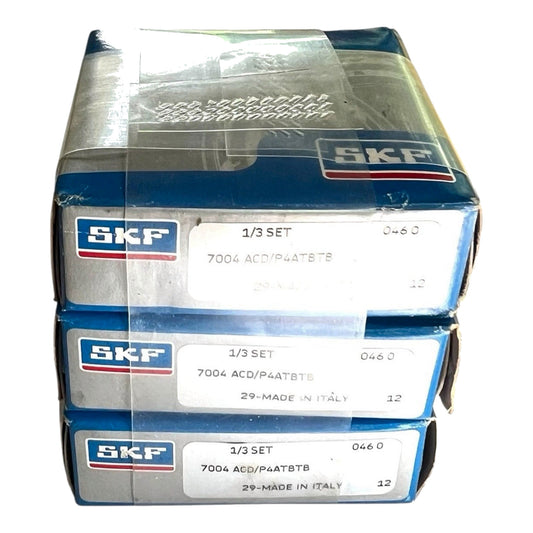 3x Set SKF 7004 ACD/P4ATBTB (3 Stück) Spindellager 20x42x36mm