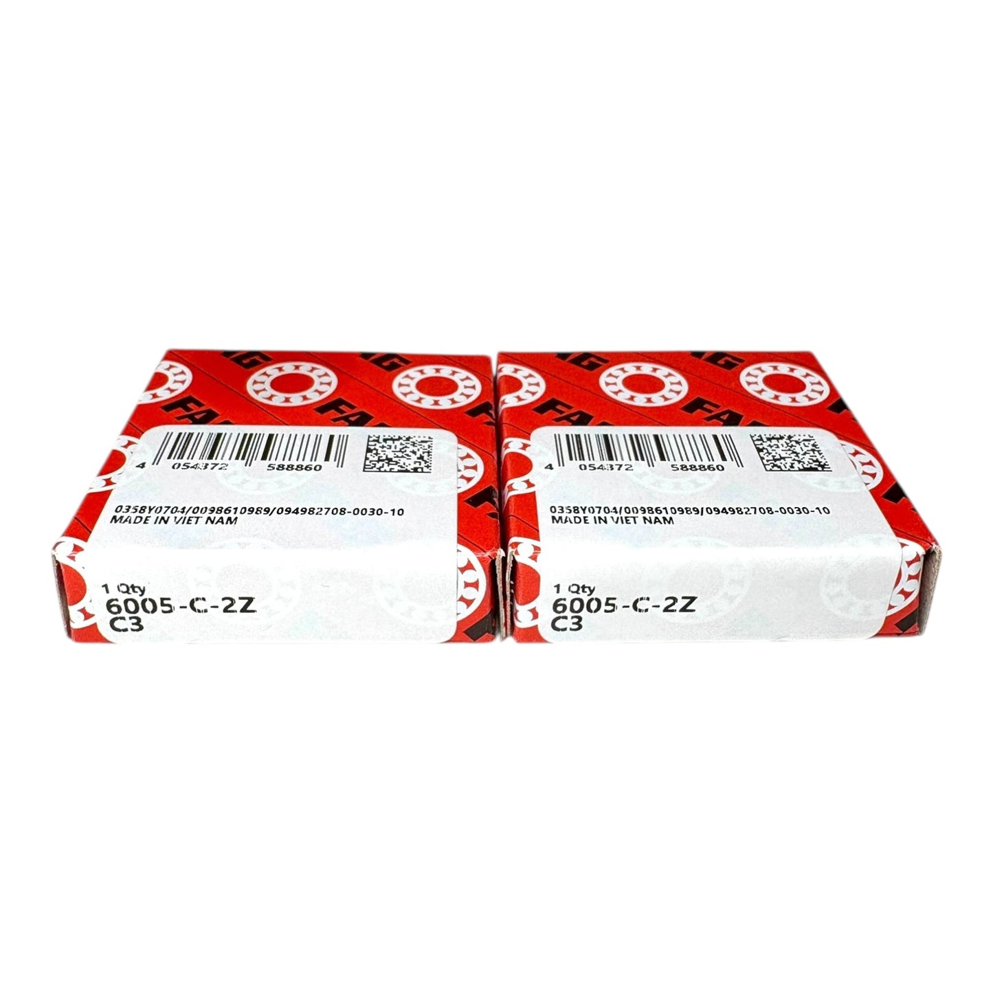 2x FAG 6005-C-2Z-C3 Rillenkugellager 25x47x12 mm Kugellager 6005 2Z/C3