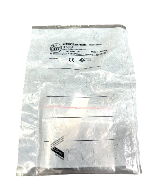 1x ifm IT5034 induktiver Sensor ITB31,5BPKG/AS-514-TPS