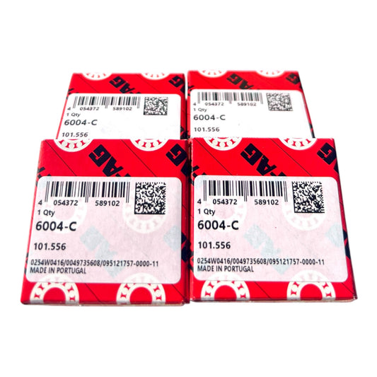 4x FAG 6004-C Rillenkugellager 20x42x12 mm 6004 offen Kugellager
