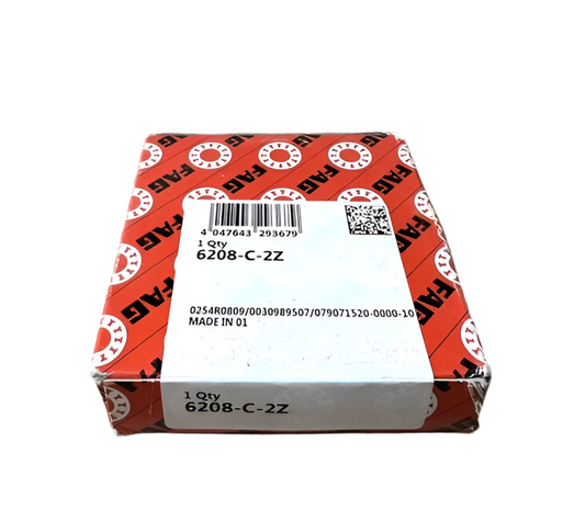 1x FAG 6208-C-2Z = 6208 2Z Rillenkugellager 40x80x18 mm Kugellager