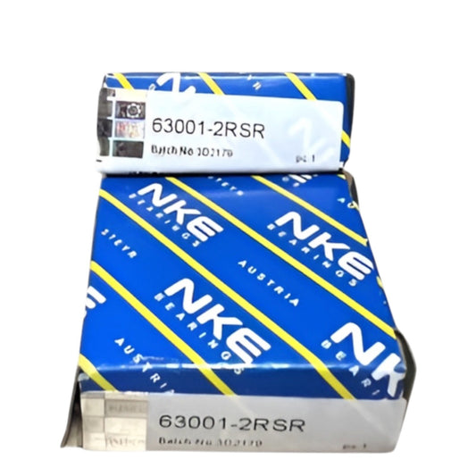 2x NKE 63001 2RSR Rillenkugellager 12x28x12 mm