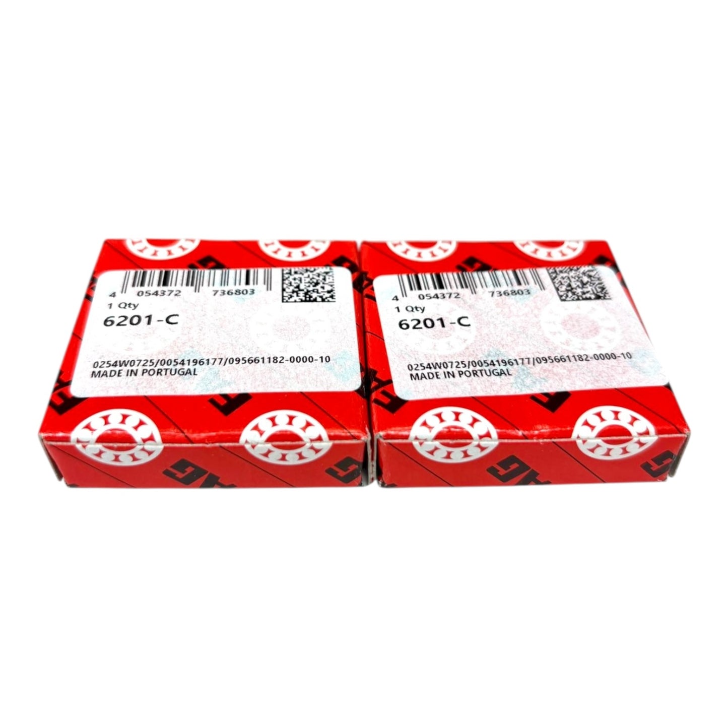 2x FAG 6201-C = 6201 Rillenkugellager 12x32x10 mm offenes Kugellager