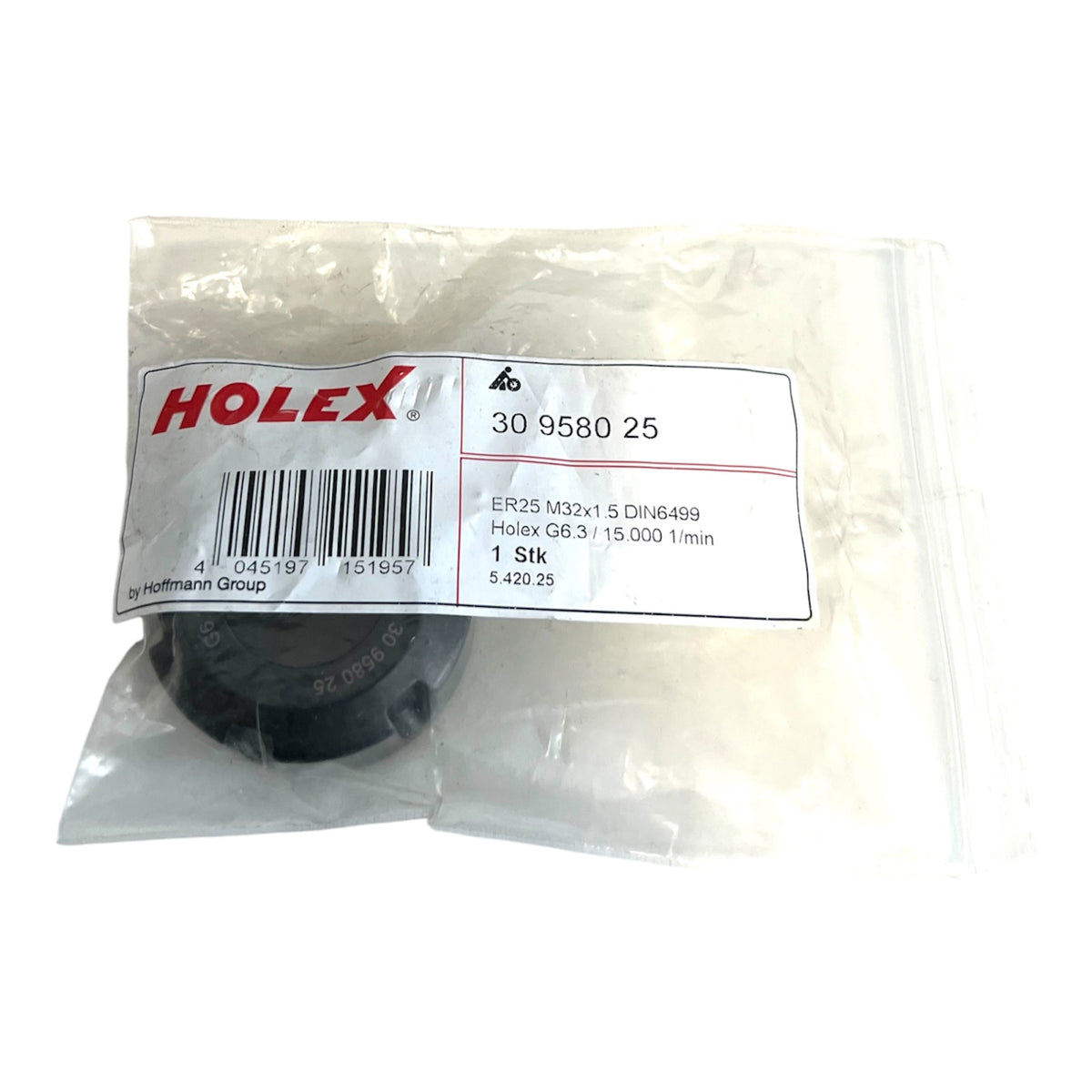 Holex ER25 M32x1,5 DIN6499 Spannmutter G6.3 Spannzangen Mutter 30 9580 25