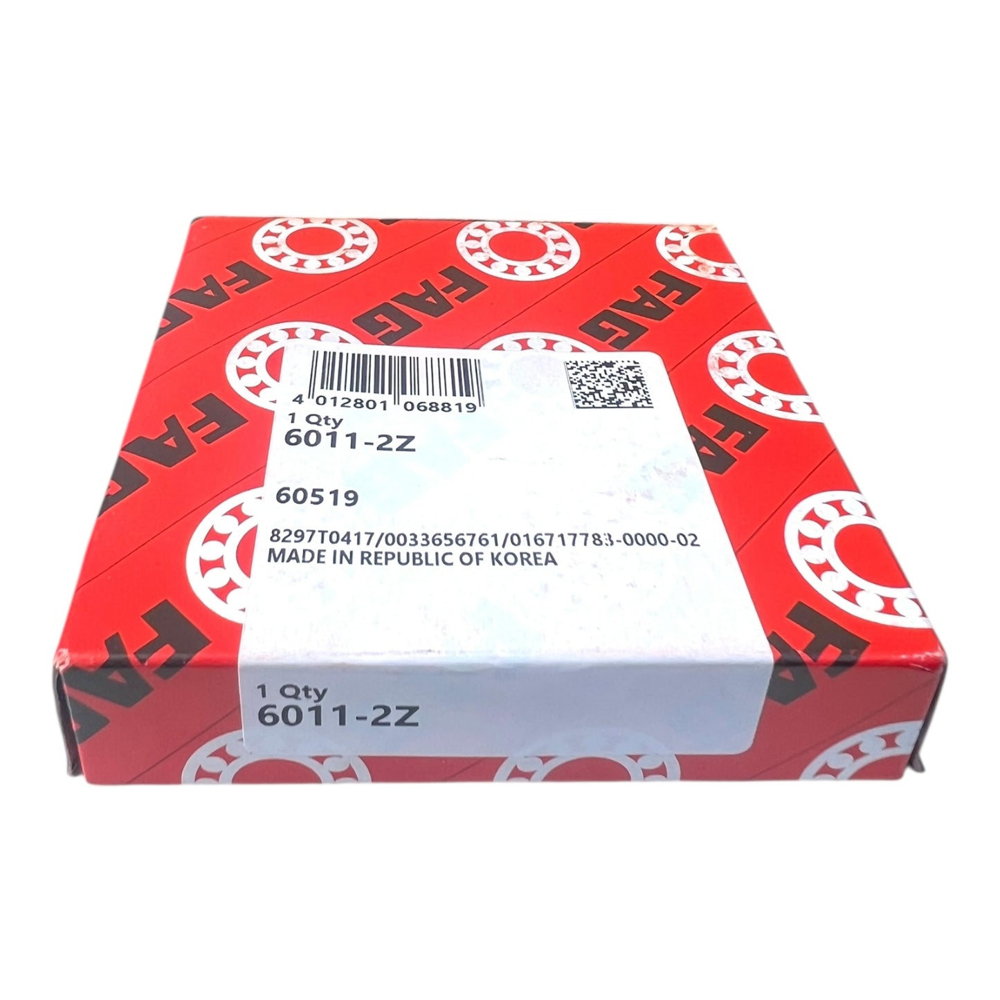 1x FAG 6011-2ZR deep groove ball bearing 55x90x18 mm 6011 2Z ZZ ball bearing