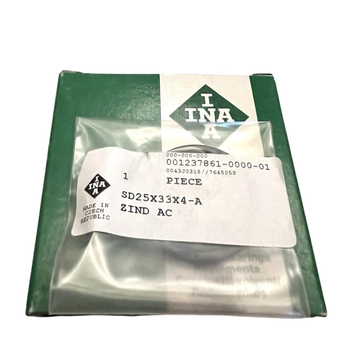 4x INA SD25X33X4-A Wellendichtring-zweilippig 25x33x4mm