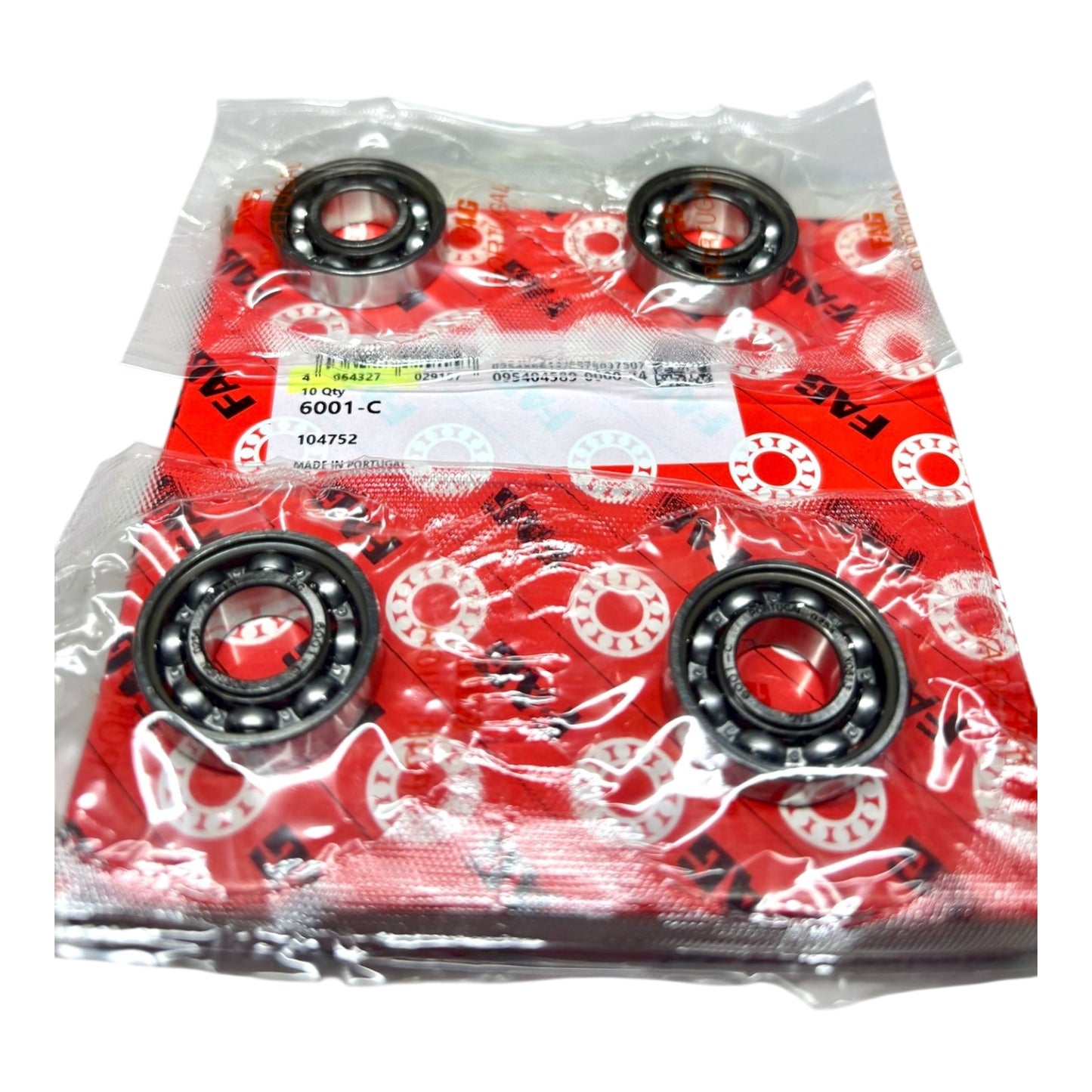 4x FAG 6001-C Rillenkugellager 12x28x8 mm 6001 offenes Kugellager