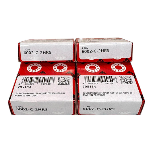 4x FAG 6002-C-2HRS Rillenkugellager 15x32x9 mm Kugellager