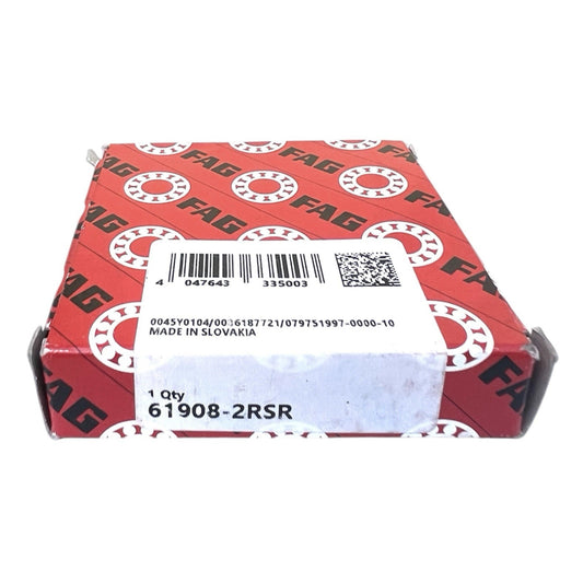1x FAG 61908-2RSR Rillenkugellager 40x62x12 mm Kugellager