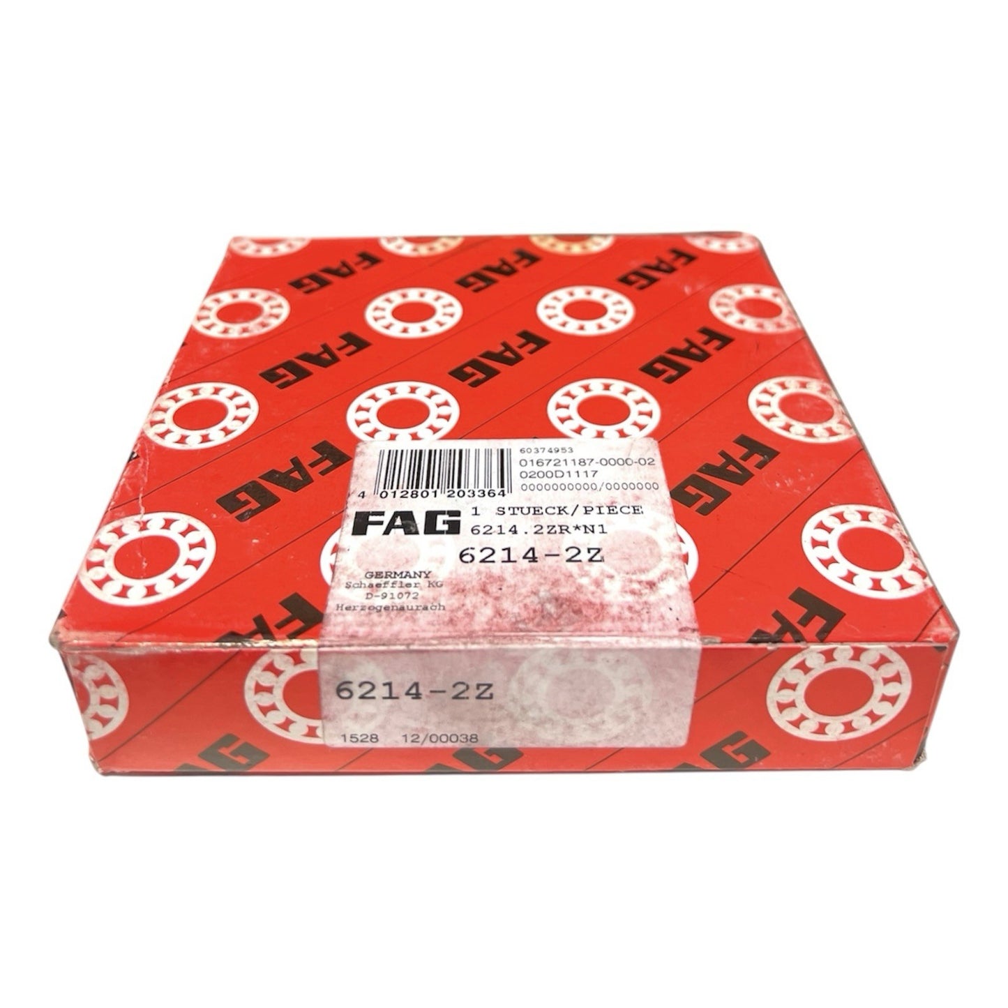 1x FAG 6214-2Z Rillenkugellager 125x70x24 mm Kugellager