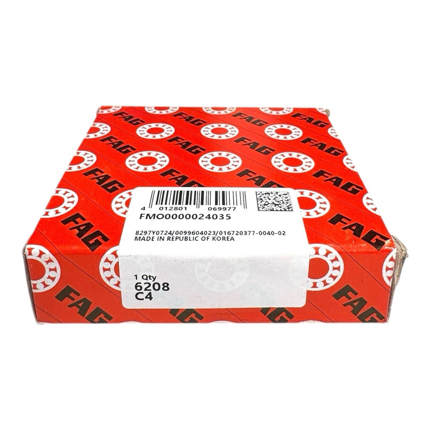 1x FAG 6208/C4 Rillenkugellager 40x80x18 mm 6208 C4 Kugellager