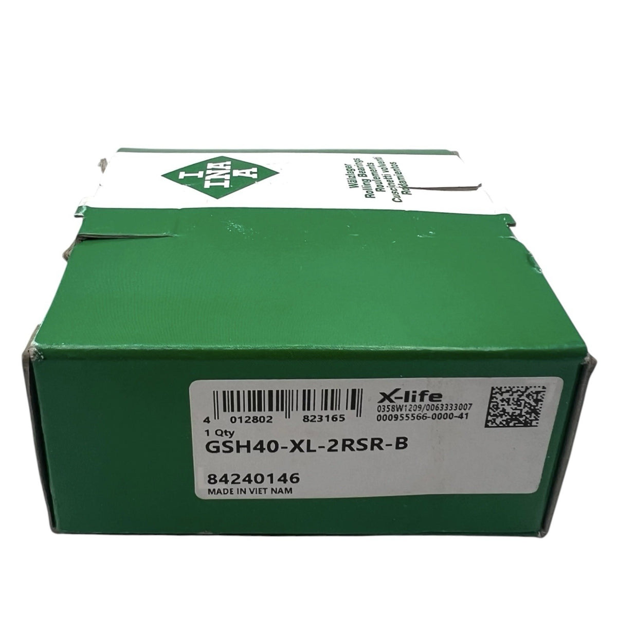 1x INA GSH40-XL-2RSR-B Spannlager 40x80x22 mm Kugellager