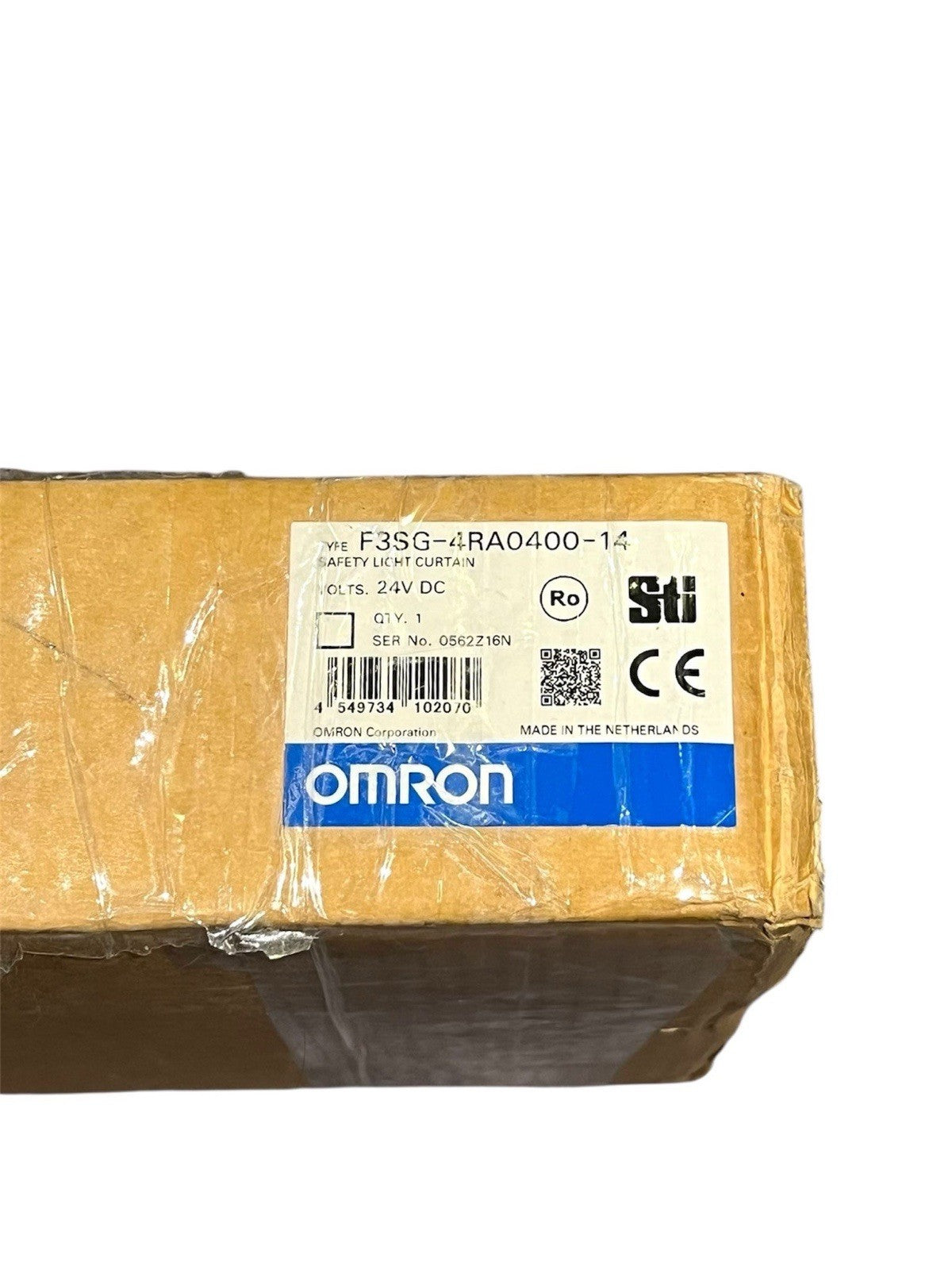 1x OMRON F3SG-4RA0400-14 SAFETY LIGHT CURTAIN F3SG4RA040014