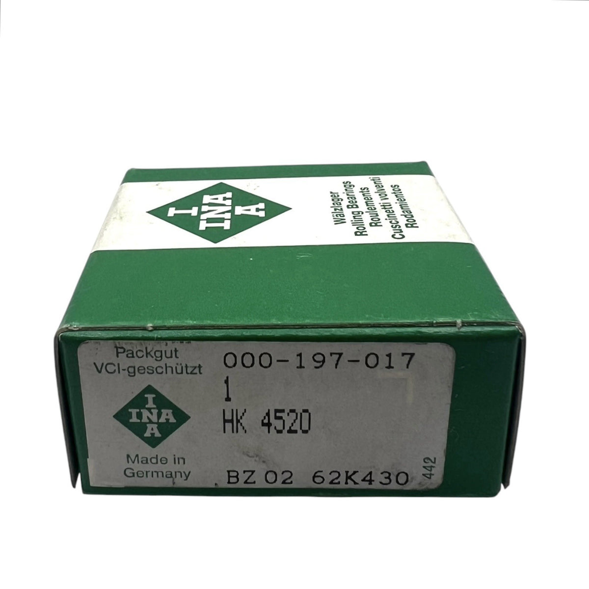 1x INA HK 4520 Nadelhülse 45x52x20 mm Kugellager