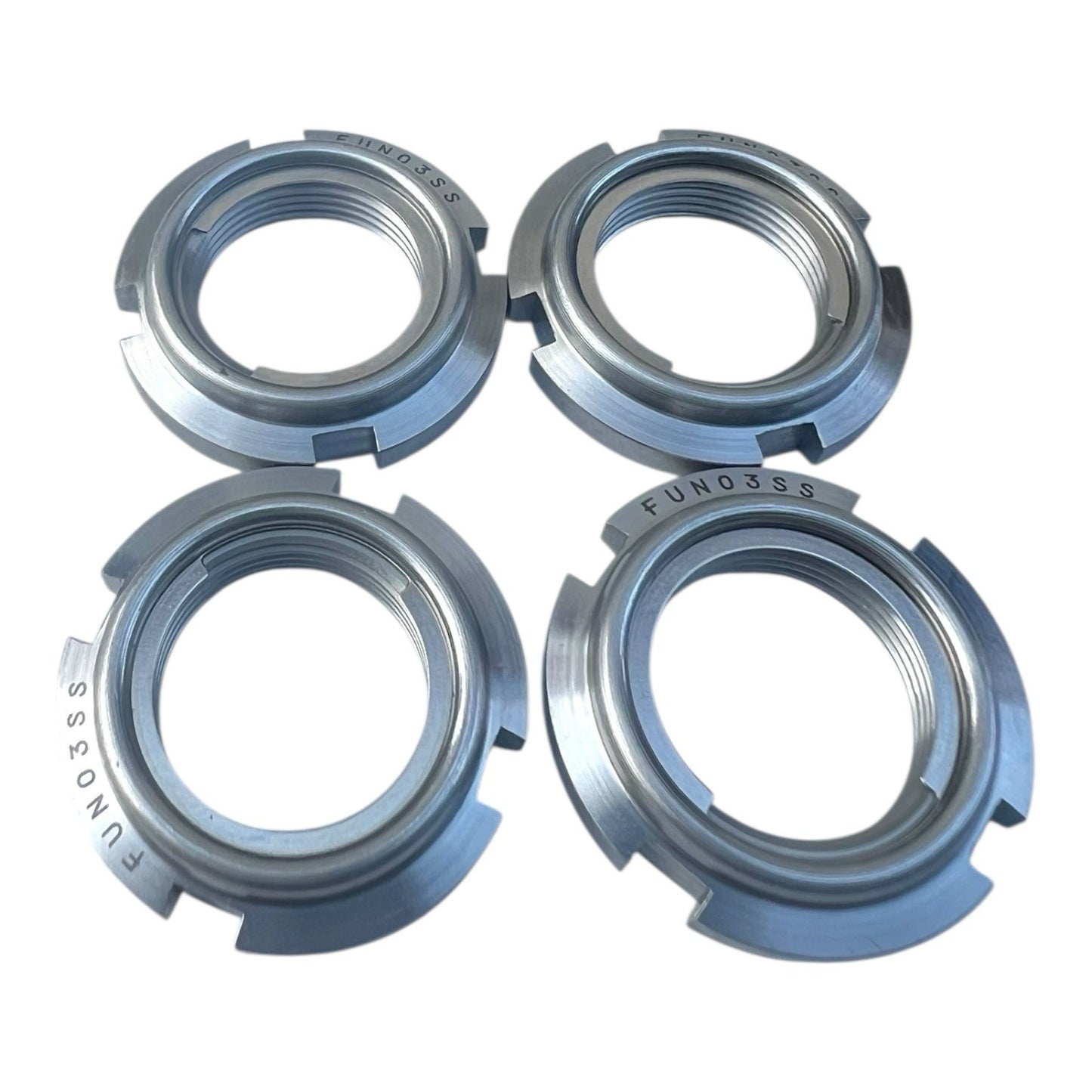 4x FUN03SS Wellenmutter Nutmutter M17 24x28x5 mm Rechtsgewinde Kugellager