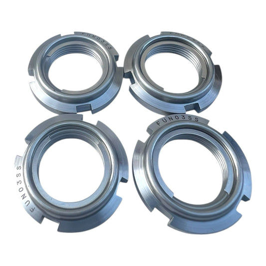 4x FUN03SS Wellenmutter Nutmutter M17 24x28x5 mm Rechtsgewinde Kugellager