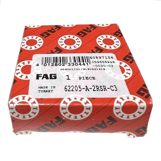 1x FAG 62205-A-2RSR-C3 Rillenkugellager 25x52x18 mm Kugellager