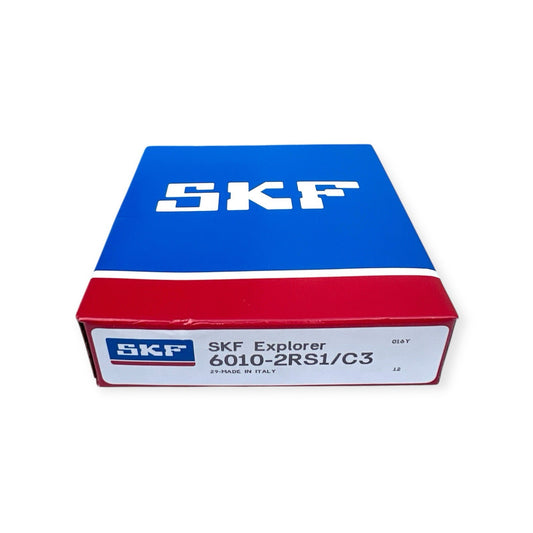 1x SKF 6010-2RS1/C3 Rillenkugellager 50x80x16 mm Kugellager