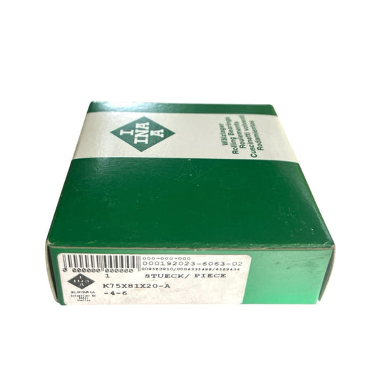 1x INA K75X81X20-A Nadelkranz 75x81x20 mm Kugellager