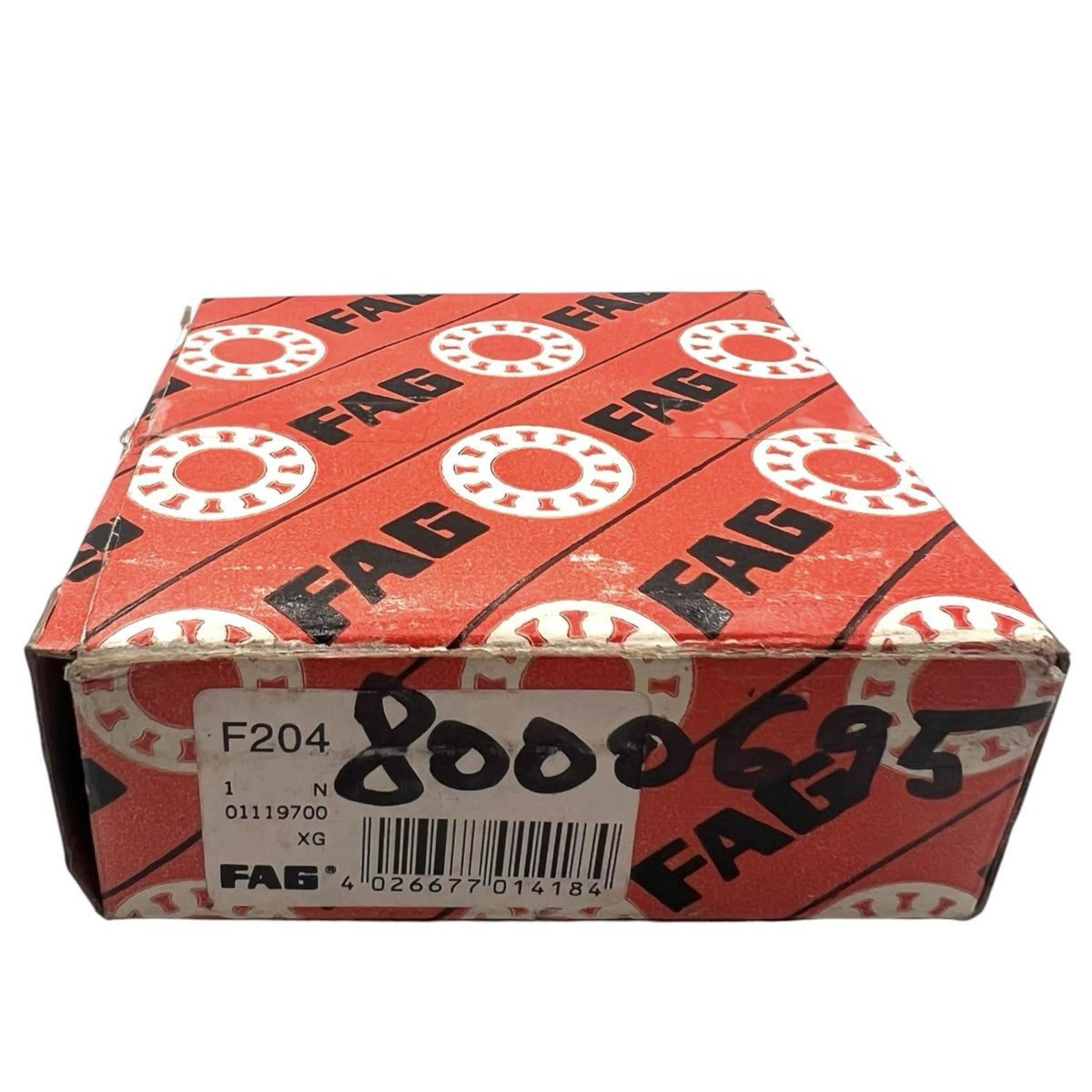 1x FAG F204 Flanschlagergehäuse F 204 4-Loch-Flanschlager