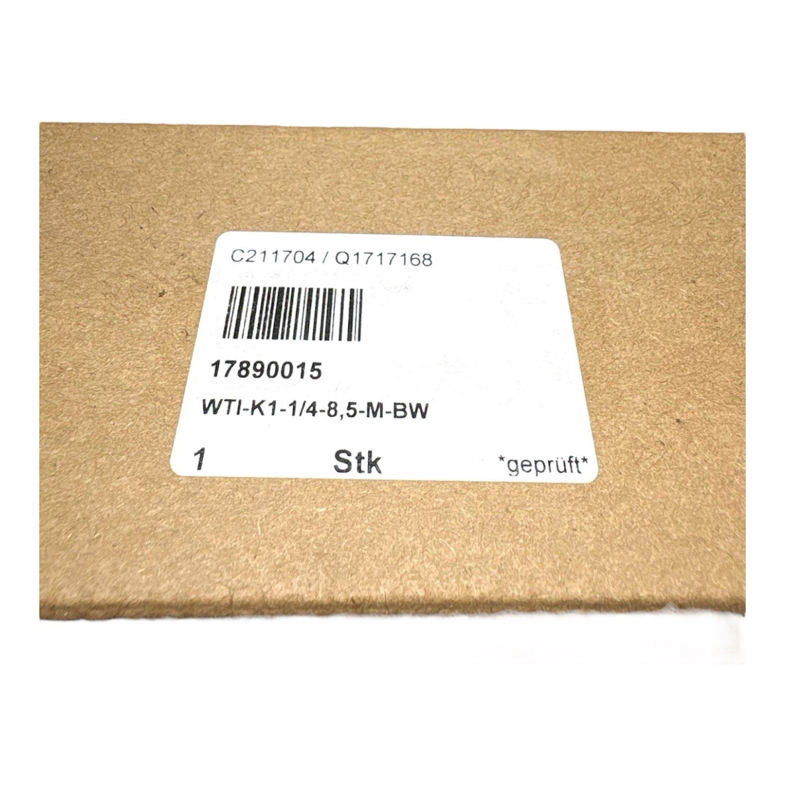 1x WTI-K1-1/4-8,5-M-BW Druckregler 17890015