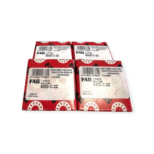 4x FAG 6000-C-2Z Rillenkugellager 10x26x8 mm Kugellager