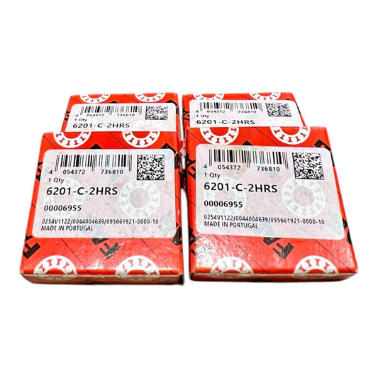4x FAG 6201-C-2HRS Rillenkugellager 12x32x10 mm Kugellager