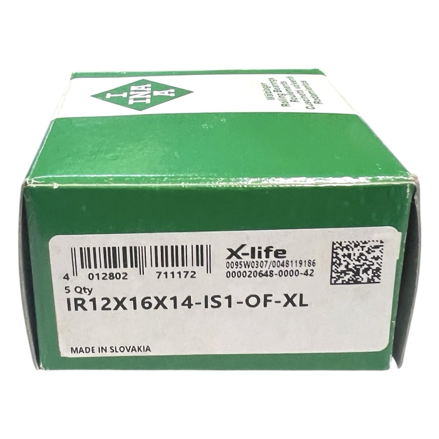 5x INA IR12x16x14-IS1-OF-XL Innenring 12x16x14 mm Kugellager
