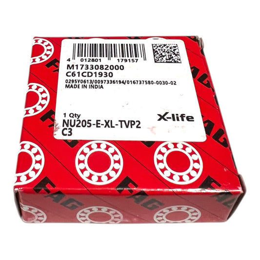 1x FAG NU205-E-XL-TVP2-C3 Zylinderrollenlager 25x52x15 mm X-Life Kugellager