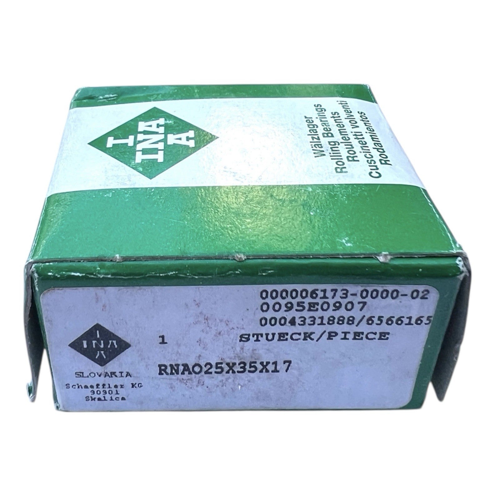 1x INA RNAO25x35x17 Nadellager (ohne Innenring) 25x35x17 mm Kugellager