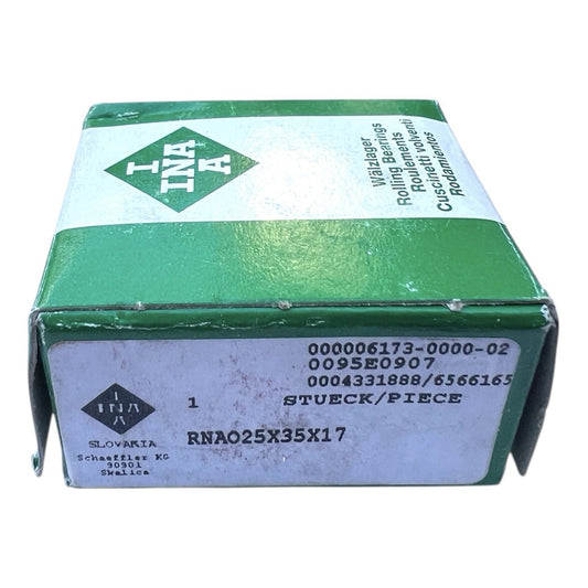 1x INA RNAO25x35x17 Nadellager (ohne Innenring) 25x35x17 mm Kugellager