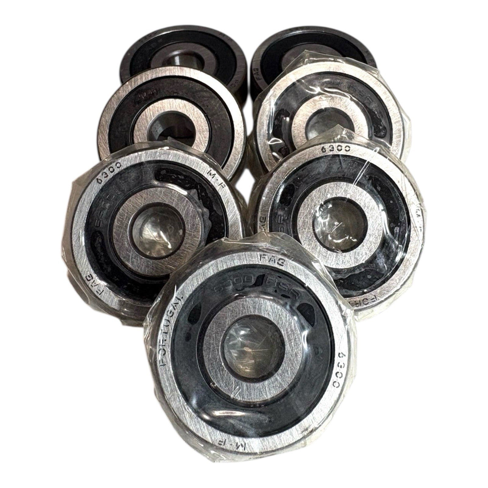 7x FAG 6300-2RSR Rillenkugellager 10x35x11 mm 6300 2RS Kugellager