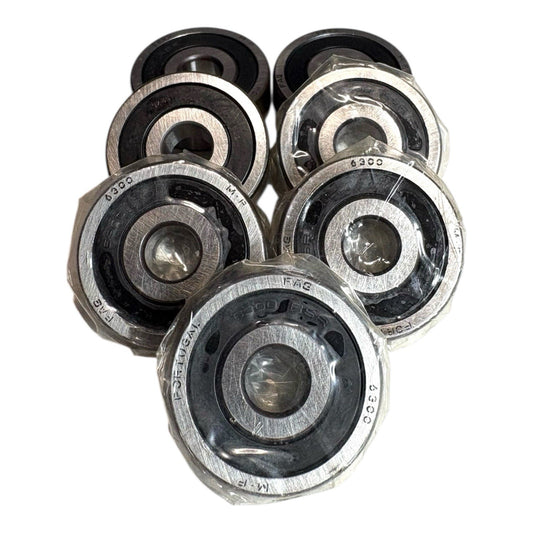 7x FAG 6300-2RSR Rillenkugellager 10x35x11 mm 6300 2RS Kugellager