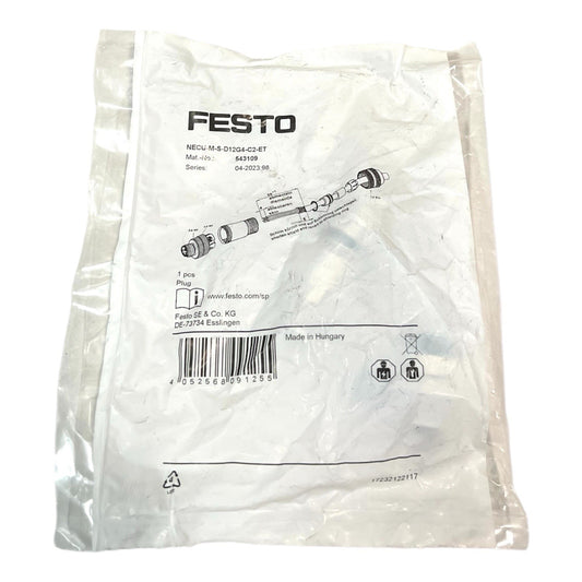 1x Festo NECU-M-S-D12G4-C2-ET Stecker Nr. 543109