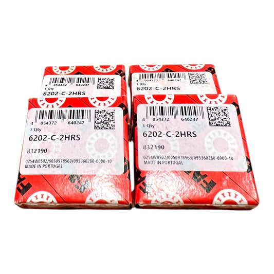 4x FAG 6202-C-2HRS Rillenkugellager 15x35x11 mm Kugellager