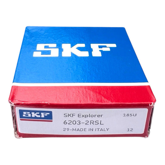1x SKF 6203-2RSL Rillenkugellager 17x40x12 mm reibungsarmes Kugellager