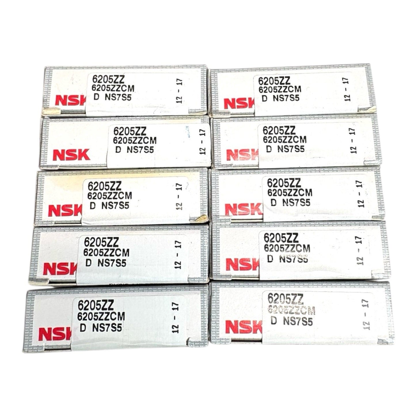 10x NSK 6205-ZZ Rillenkugellager 25x52x15 mm 6205 2Z Kugellager