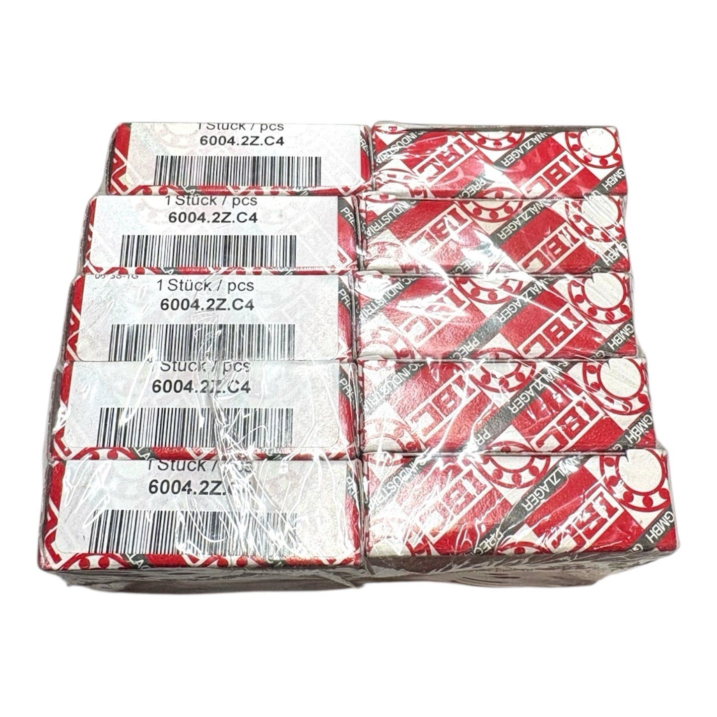 10x IBC 6004-2Z-C4 = ZZ C4 Rillenkugellager 20x42x12 mm Kugellager