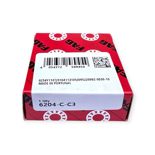 1x FAG 6204-C-C3 Rillenkugellager 20x47x14 mm 6204-C3 offen Kugellager