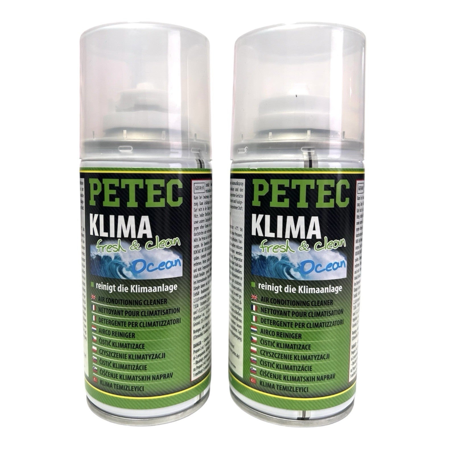 2x 75ml Petec Klimaanlagenreiniger fresh&clean Ocean Geruchsvernichter Klima