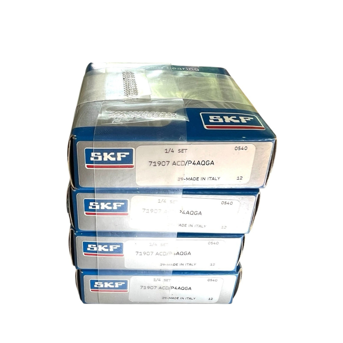 1x Set SKF 71907 ACD/P4AQGA (4 Stück) Spindellager 35x55x40 mm Kugellager