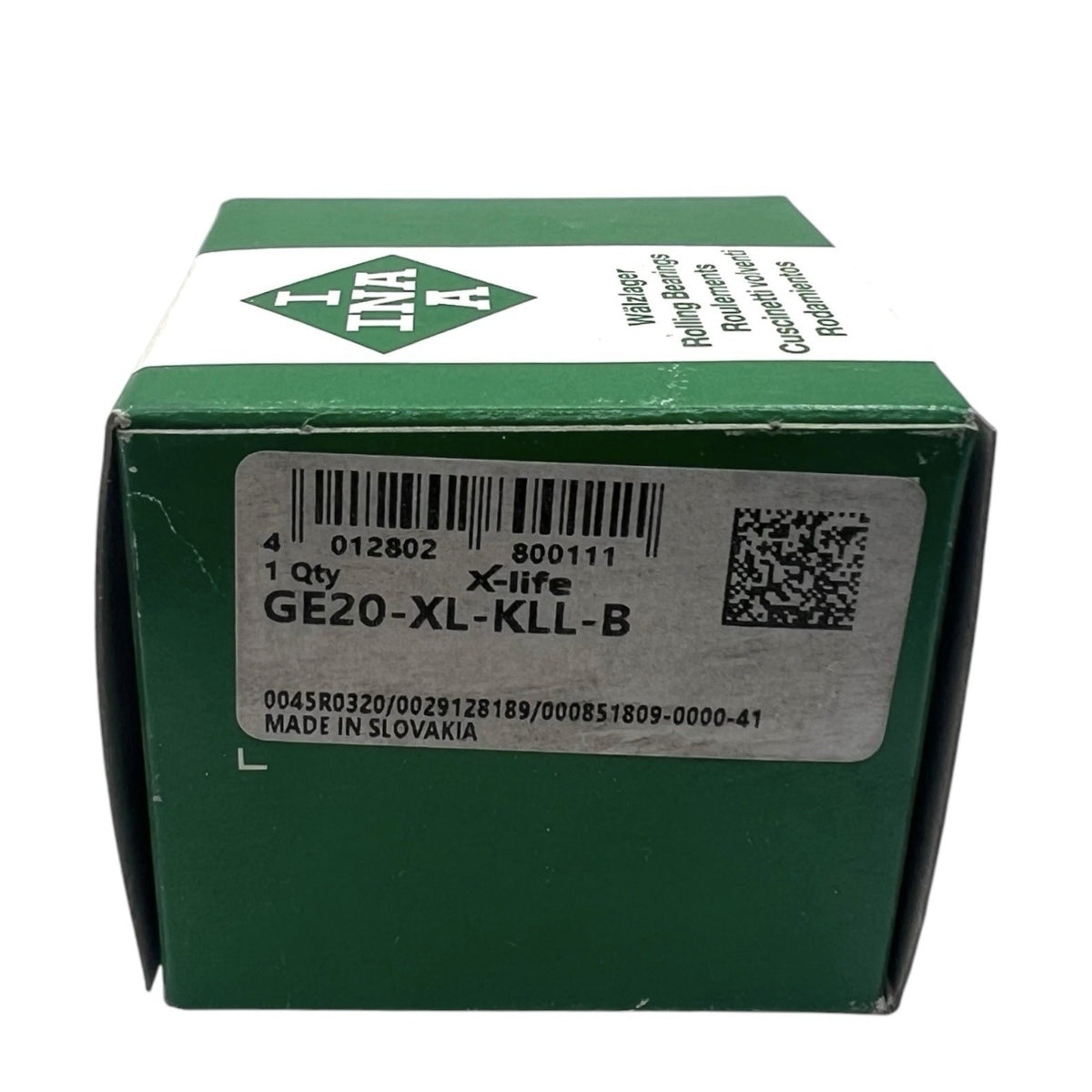 1x INA GE20-XL-KLL-B Spannlager 20x47x43,7 mm GE20 KLL B Kugellager