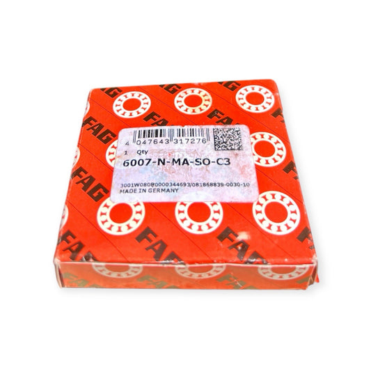 1x FAG 6007-N-MA-SO-C3 Rillenkugellager 35x62x14 mm Kugellager